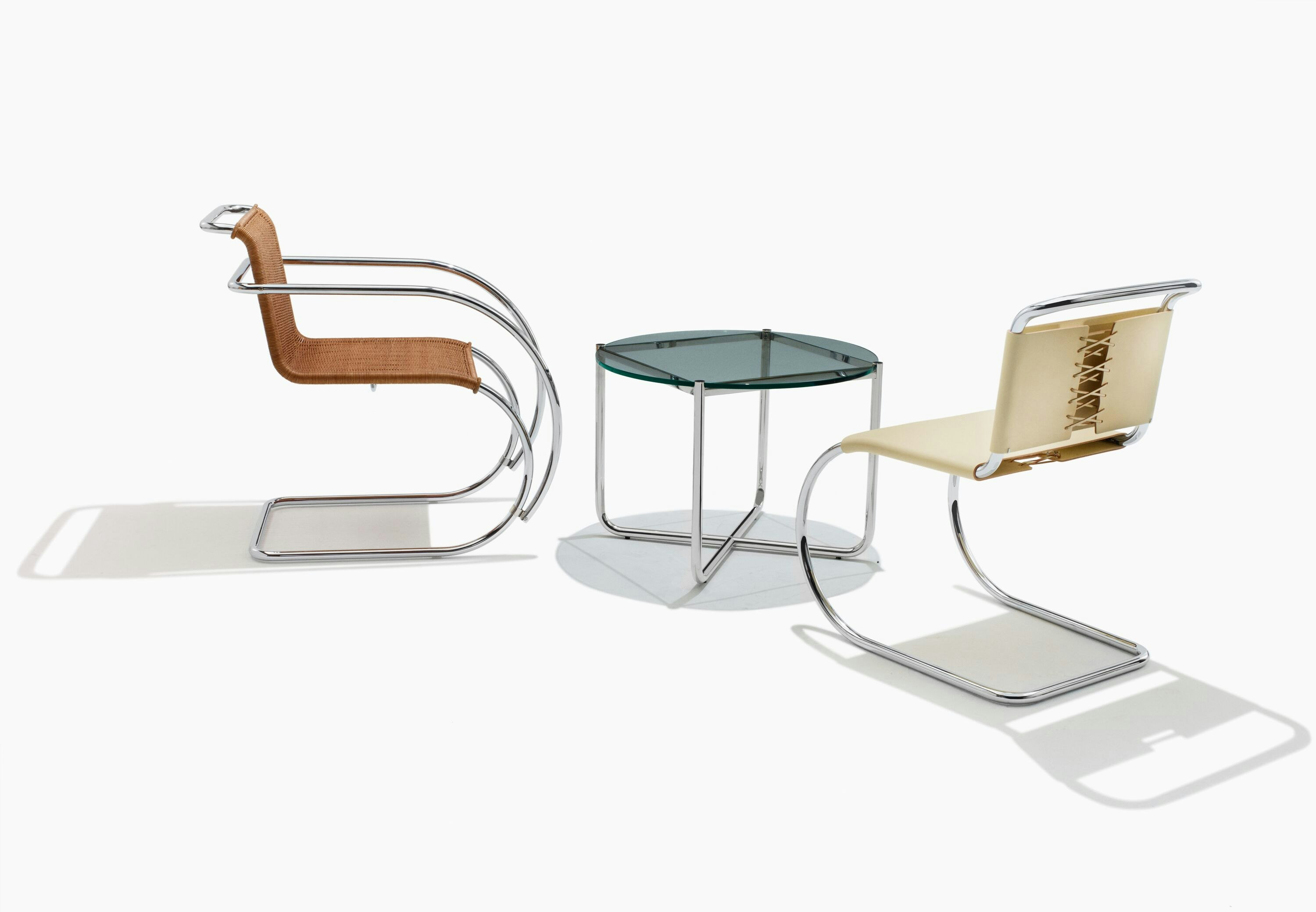 mr チェア　カンチレバーチェア　knoll リプロダクト MR Side Chair, Rattan | Knoll