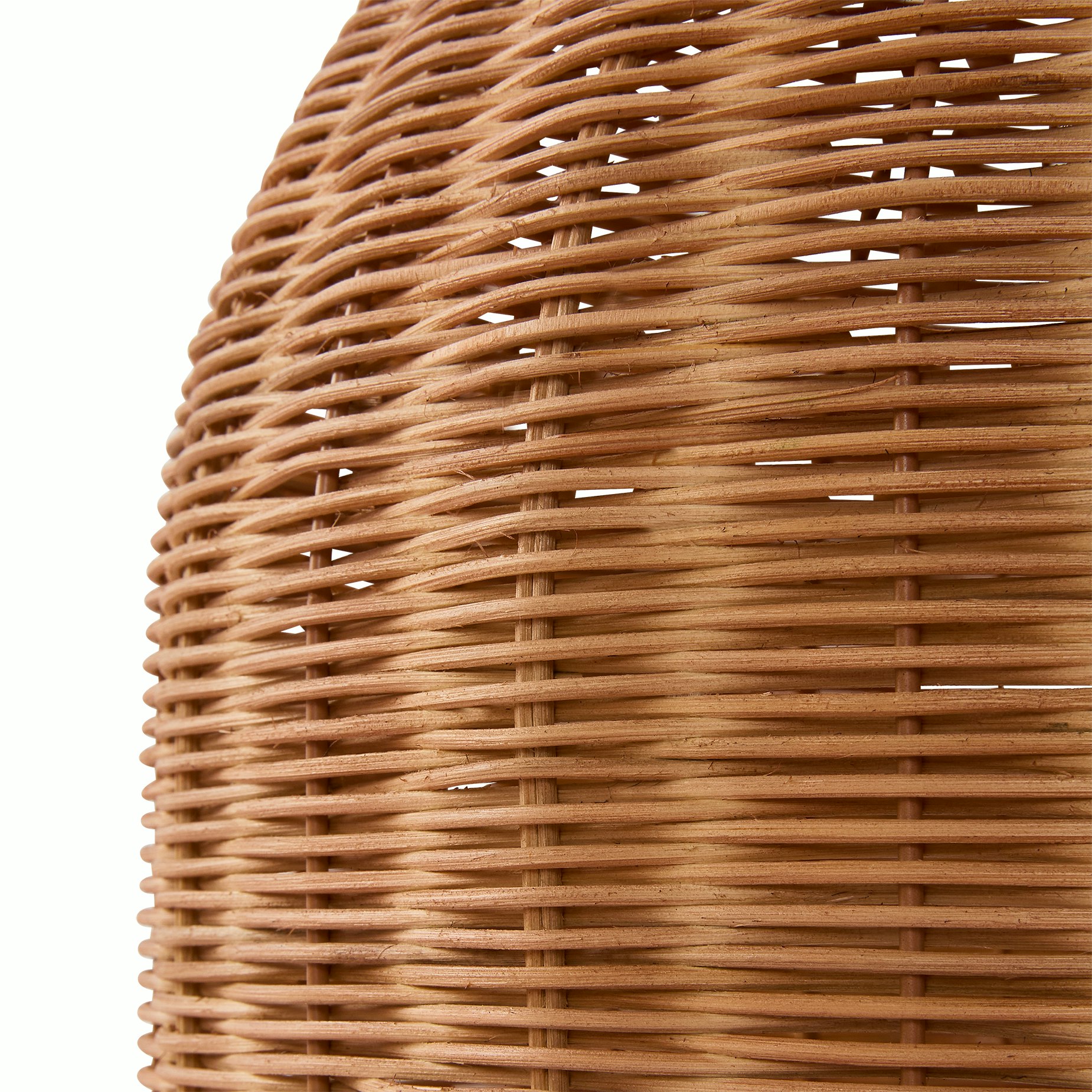 Bell Wicker Table Lamp