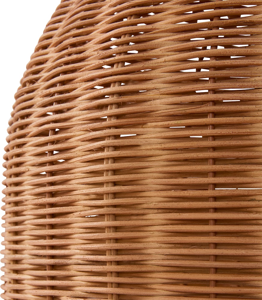 Bell Wicker Table Lamp