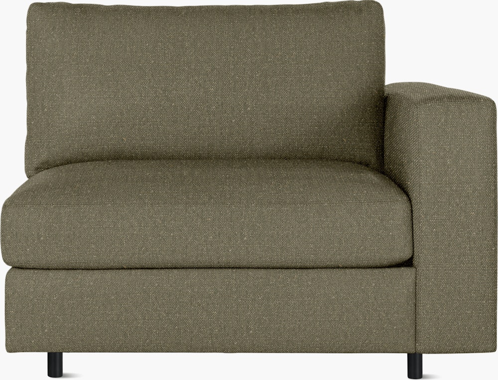 Reid Chair - One - Arm,  Right,  Album Linen,  Spruce with tubular leg