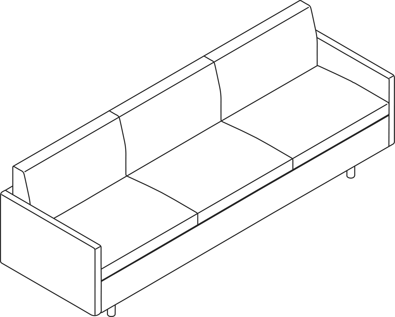 A line drawing - Tuxedo Classic Sofa | Sofa