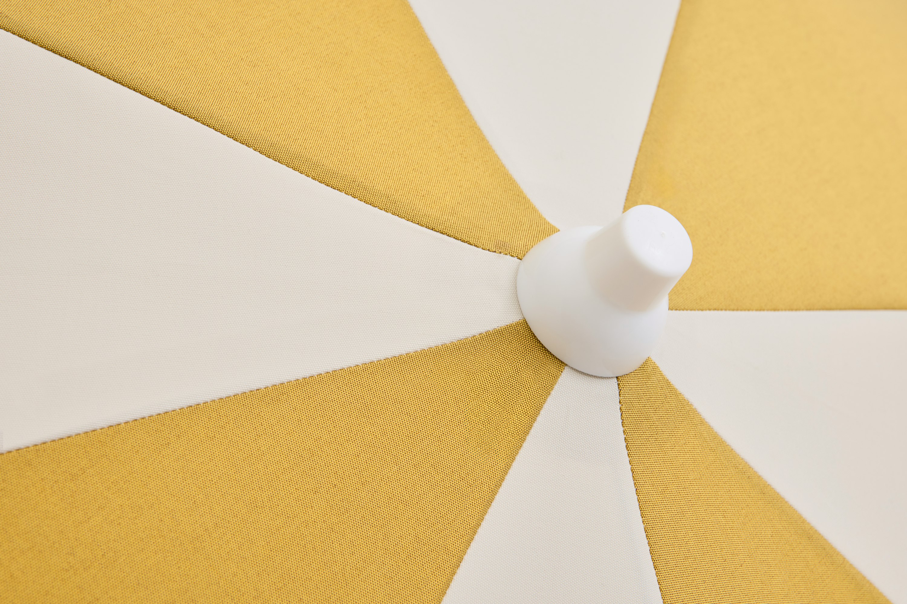 Terrazza Parasol - 6.5ft Octagon, Off-white and Ochre