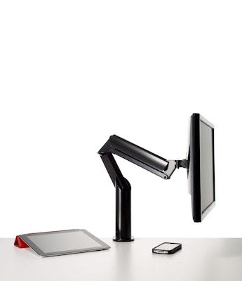 Knoll Jet Black Sapper XYZ Monitor Arm