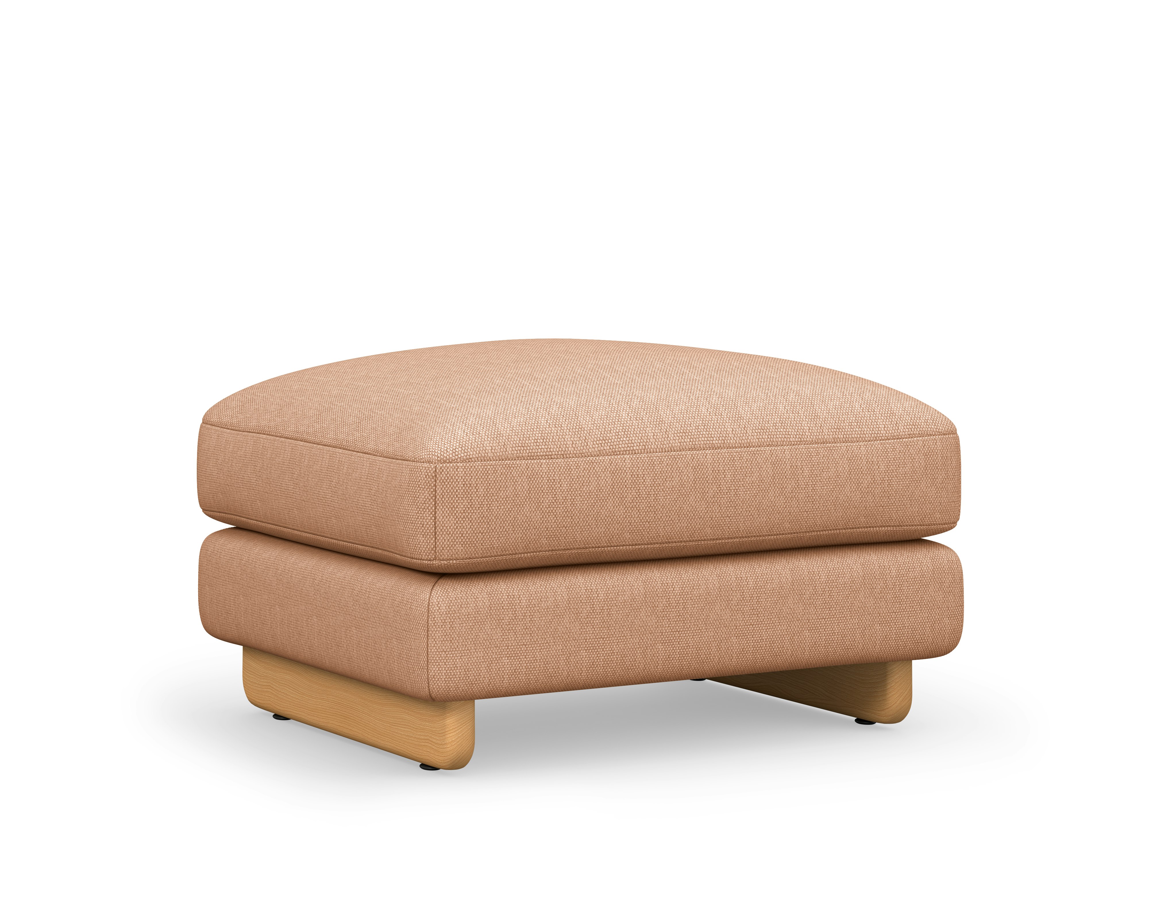 Contra Ottoman - Small, Mode, Blush, Oak