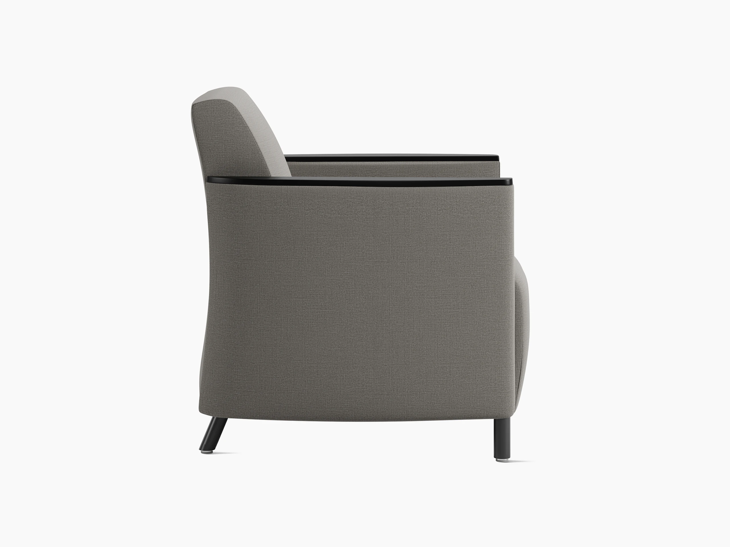 Pamona Armchair, dark grey, side