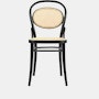 26 Side Chair - Black, Cane