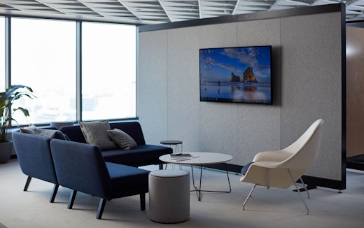 Rockwell Unscripted Modular Lounge creative wall occasional coffee table upholstered seat womb chair 