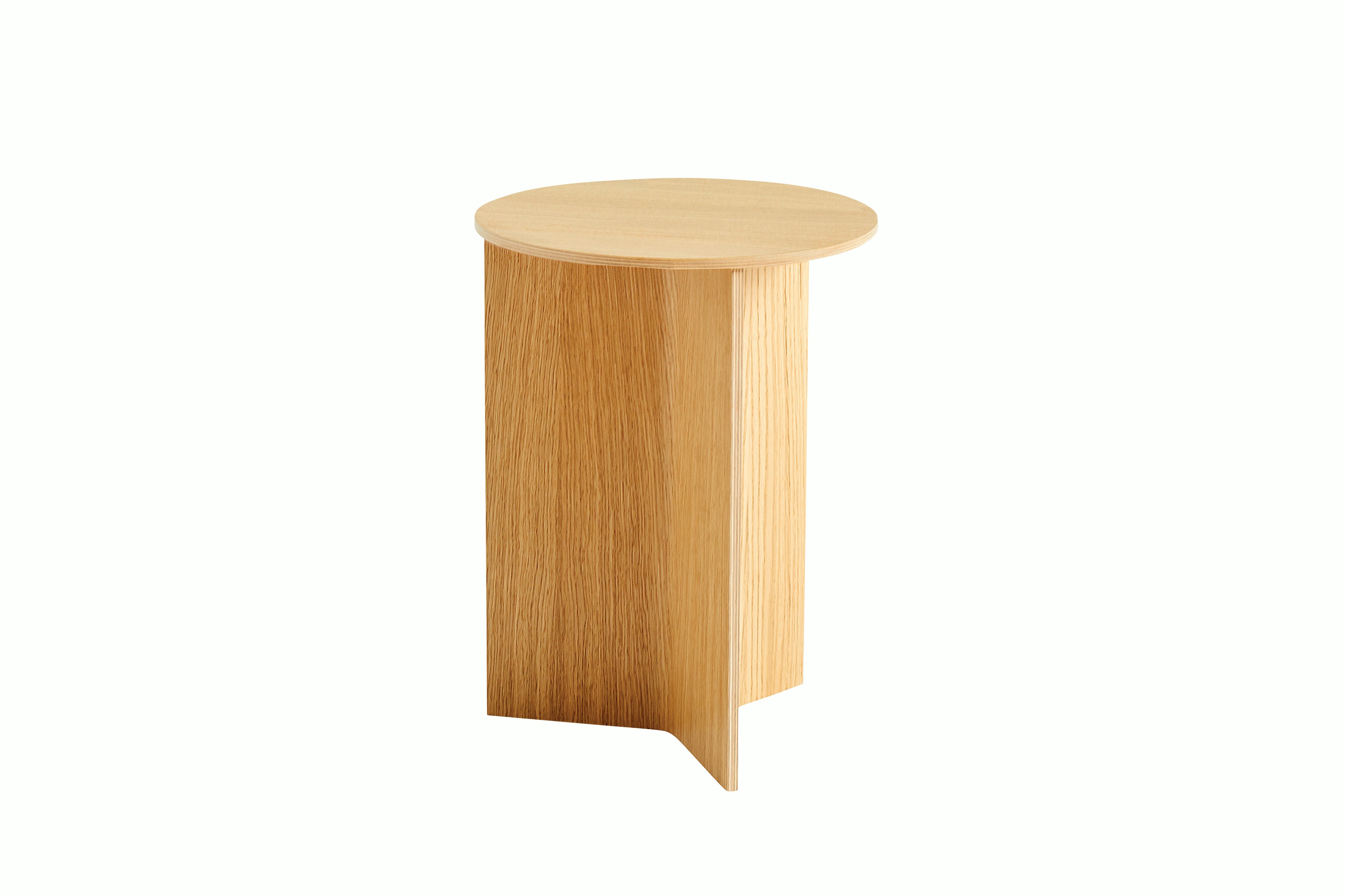 Wood Slit Side Table