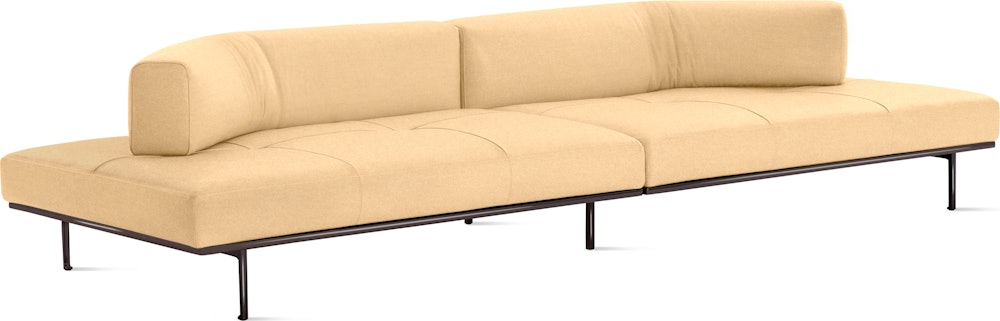 Matic Sofa - MH07 Config  Sofa,  Quilted,  Iseo,  Beige,  Charcoal