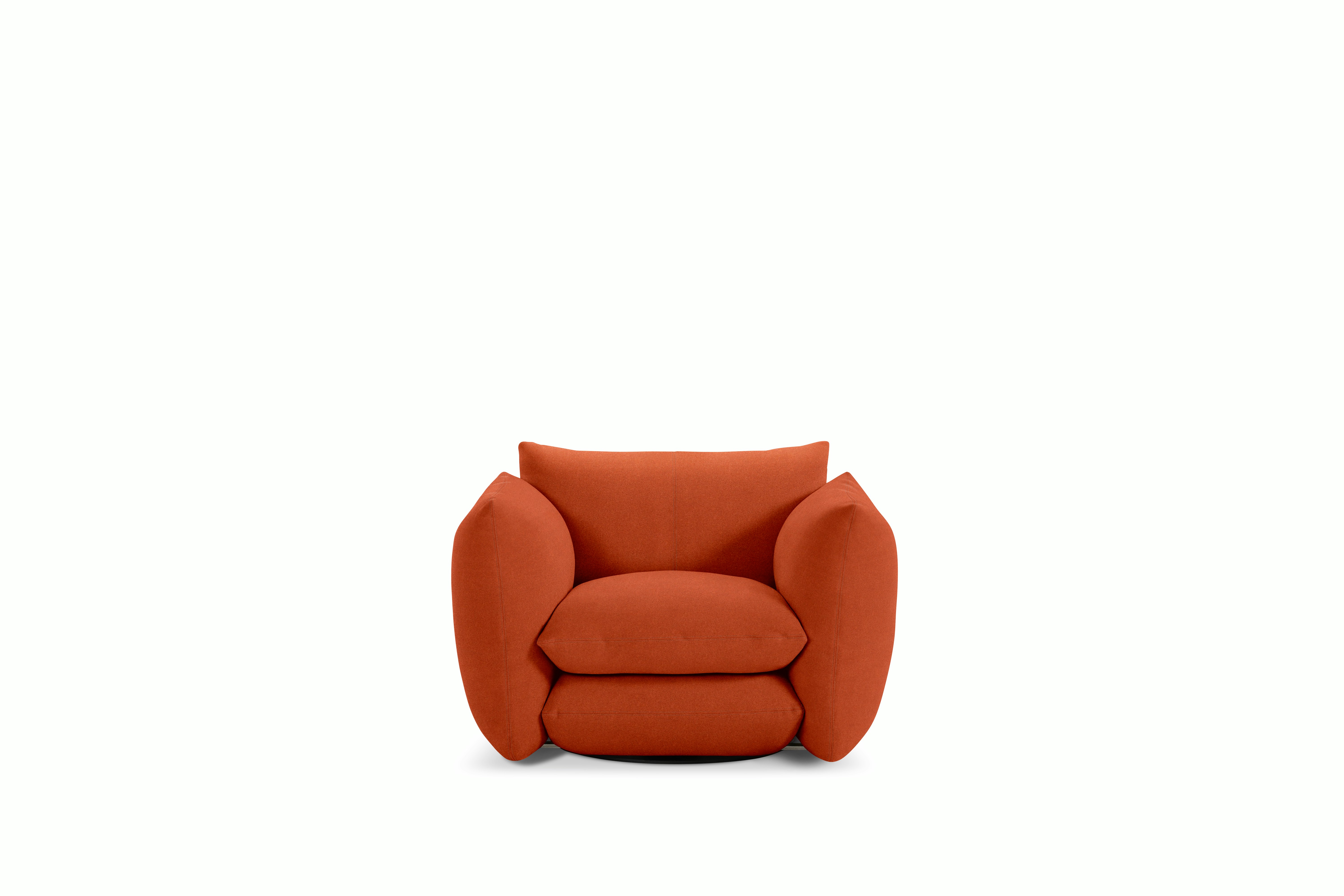 Perron Pillo Lounge Chair - Swivel or Fixed,  Iseo,  Orange