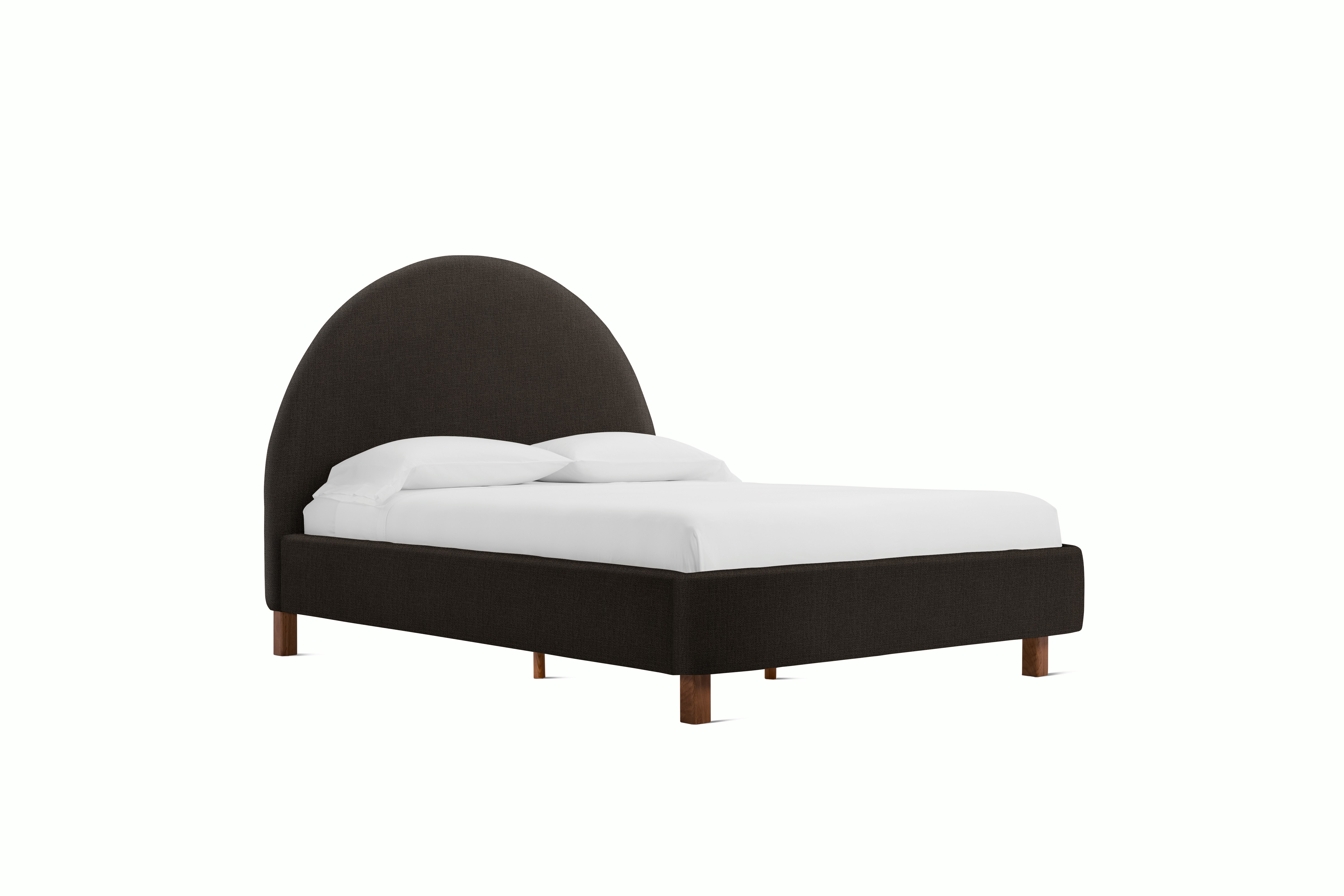 A Demi Bed in Chocolate viewed from the  angle.