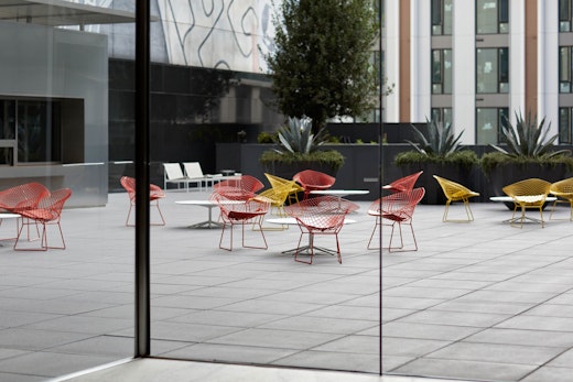 Bertoia Diamond Chair Richard Schultz Petal Coffee Table 1966 collection 1966 lounge chair 1966 coffee table outdoor community shared spaces