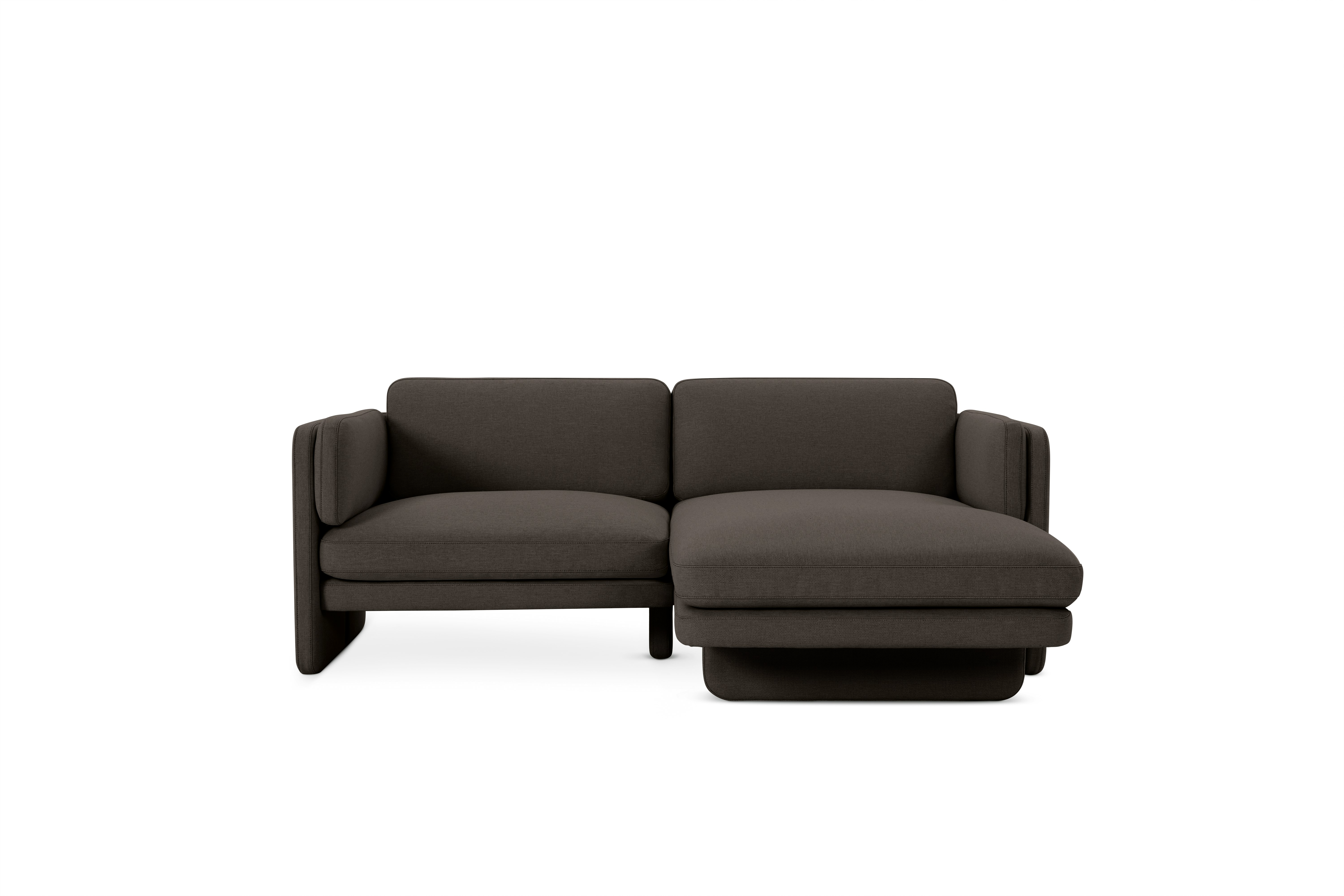 Pastille Sectional Chaise - 80 Inch, Right, Fabric, Mode, Hollow