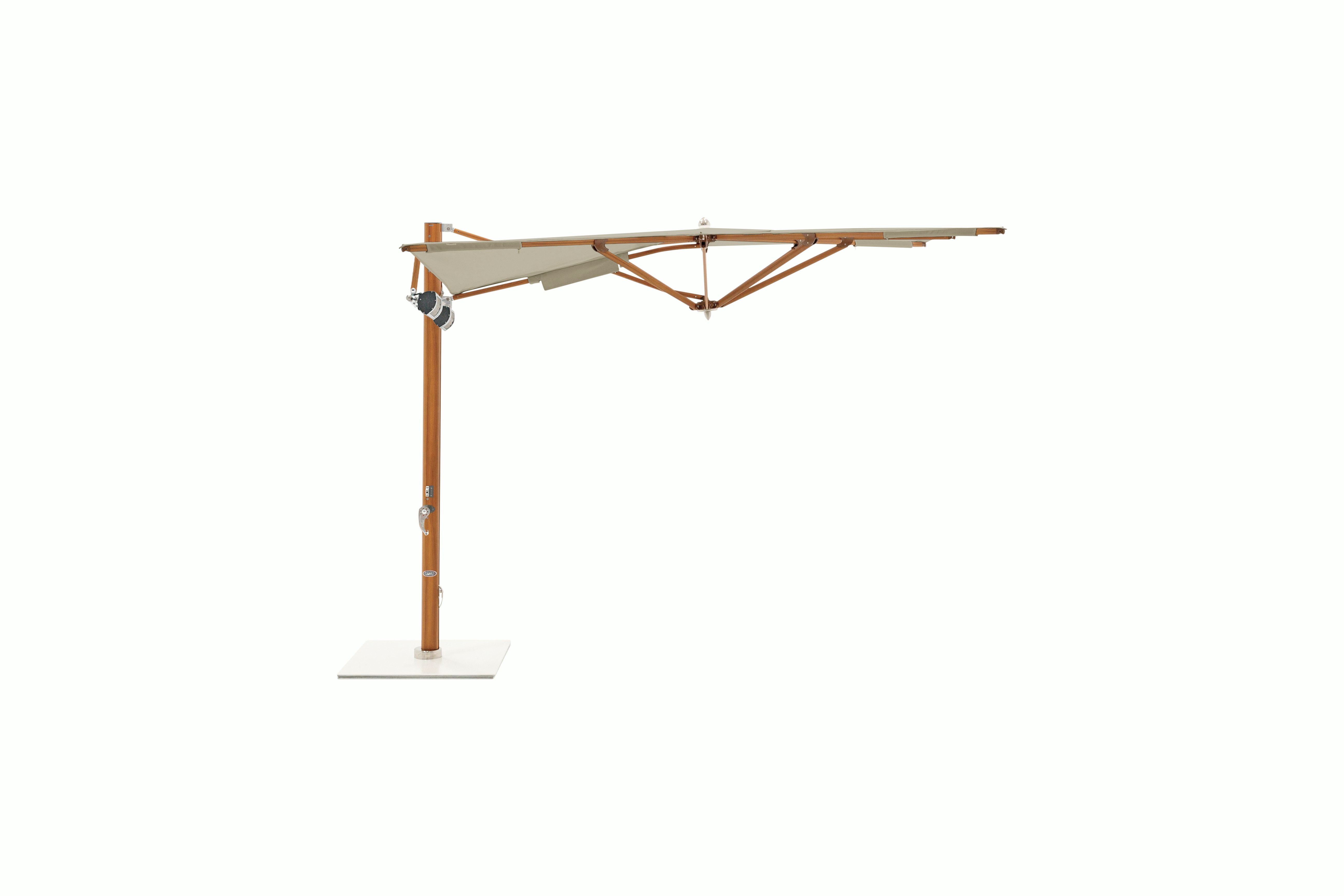Tuuci Ocean Master Max Low-Profile Cantilever Umbrella w/Heating & Lighting
