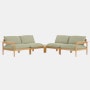 Terassi Corner Sectional with Table - Moss, FSC Certified