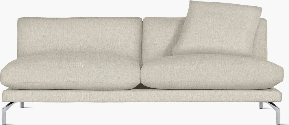 Como Armless Sofa - Album Linen, Magnolia