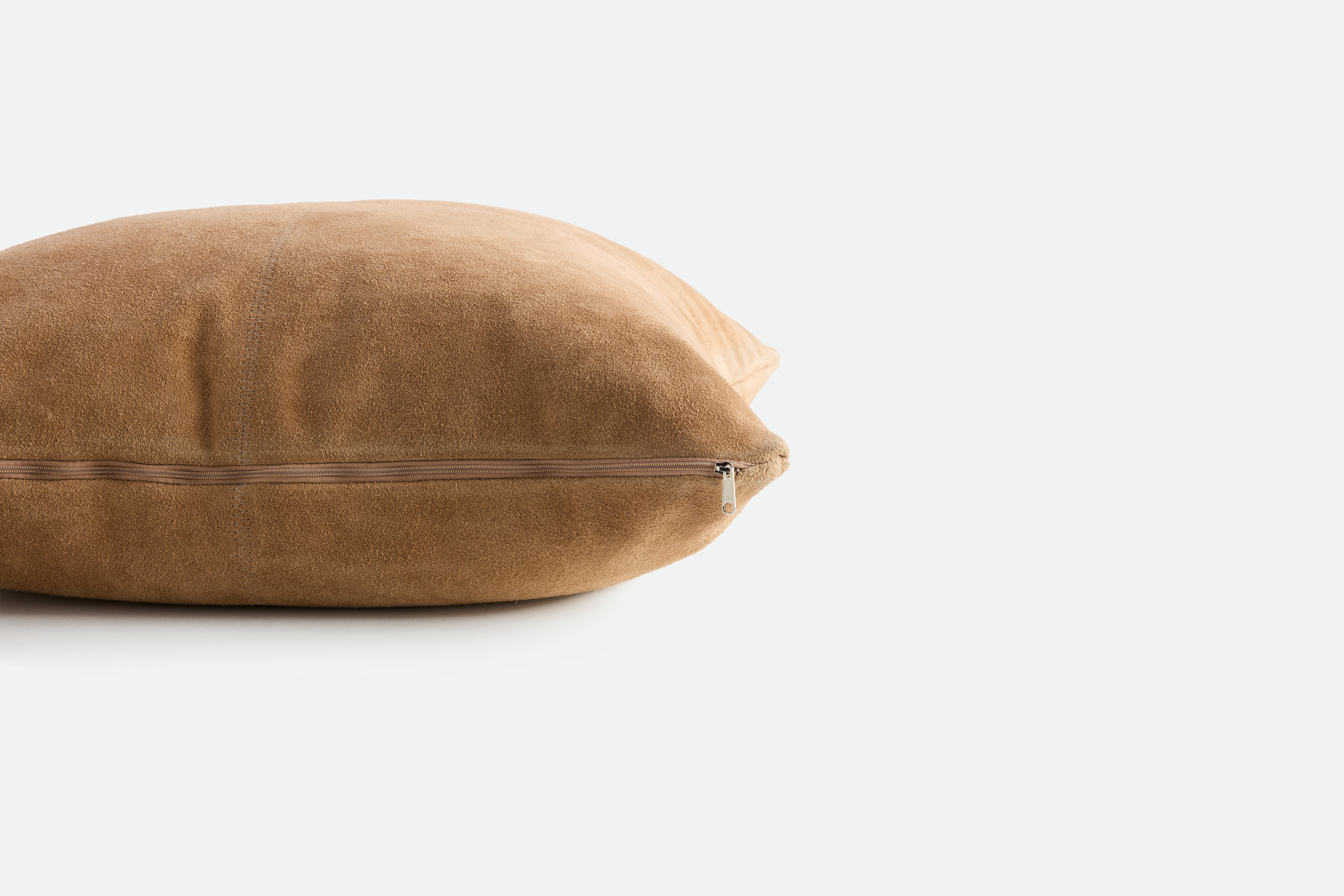 Suede Double-Sided Pillow - 24 x 24, Camel