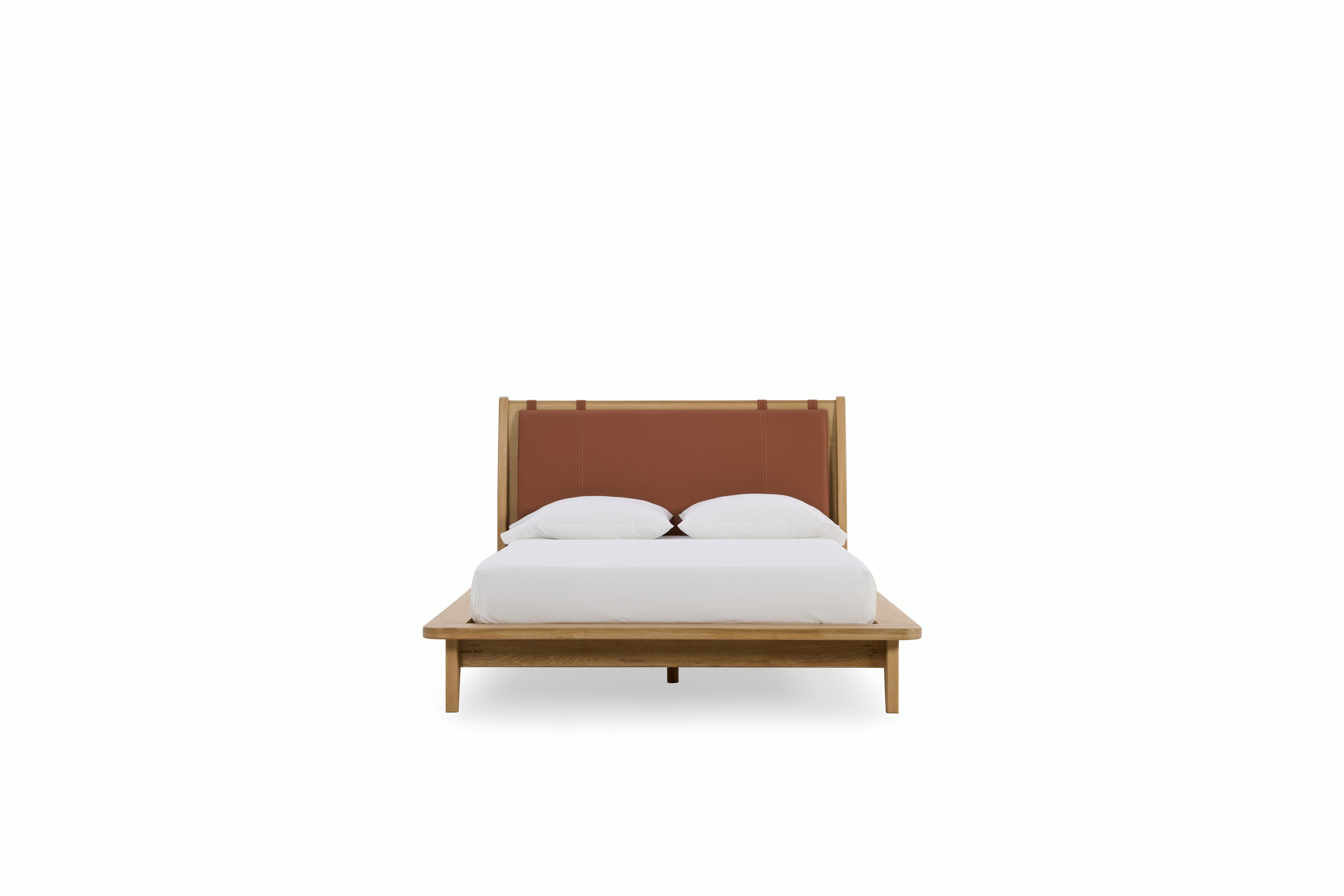Noviembre Bed - oak,  cognac