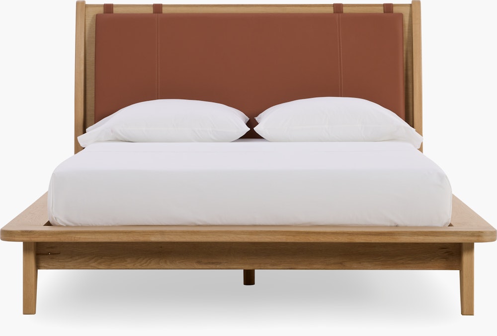 Noviembre Bed - oak,  cognac