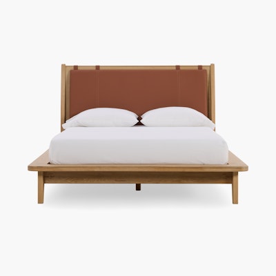 Noviembre Bed - oak,  cognac Noviembre Bed - oak,  cognac