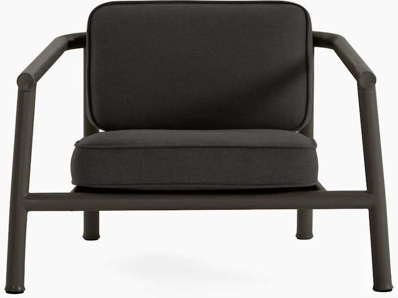 A Campus Outdoor Sofa Armchair viewed from the front.