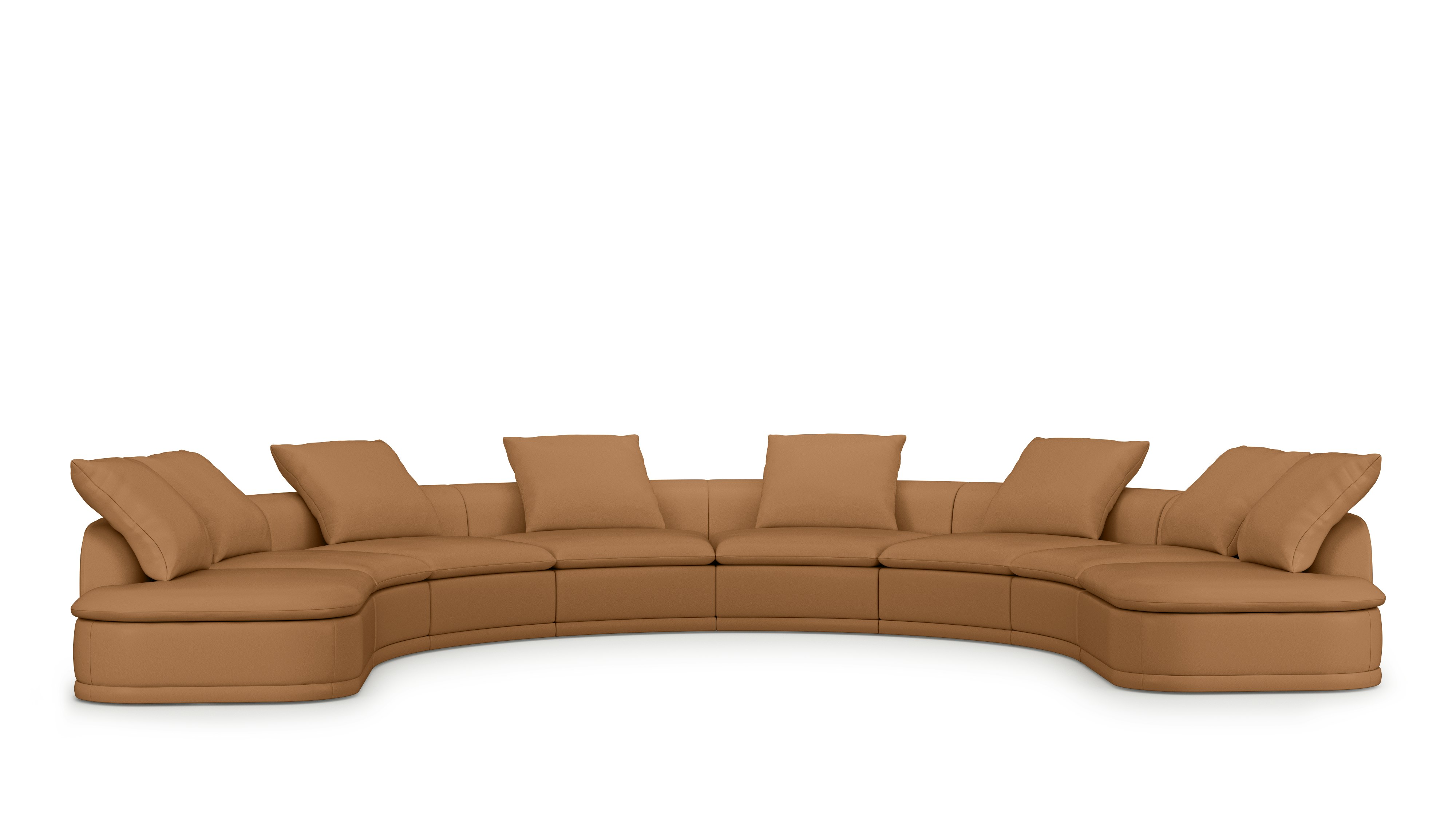 An Atlason Composed Modular Sofa U Shape Sectional in Bricolage viewed from an angle.
