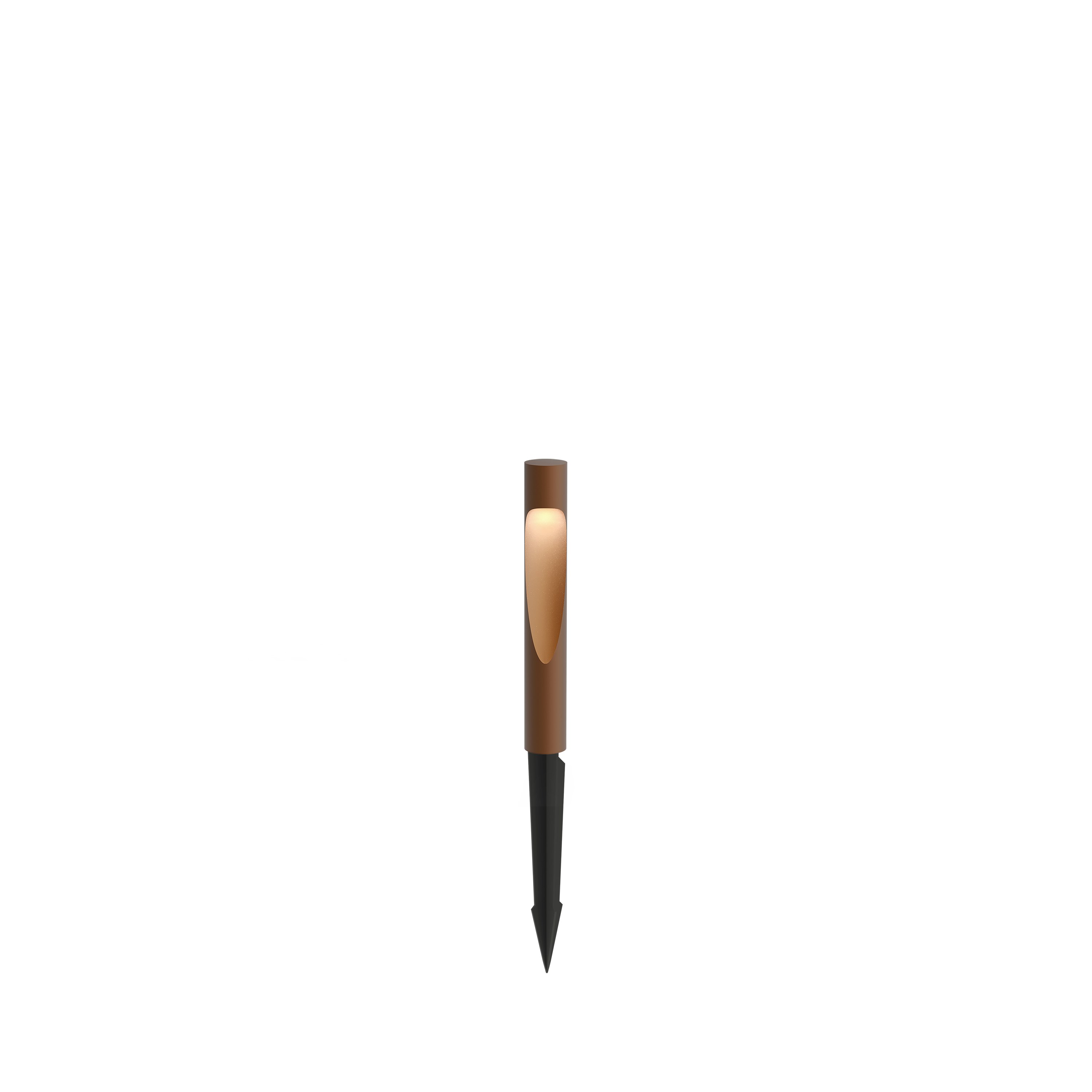 Flindt Garden Bollard - Small, Corten, LED 3000K, Spike without power supply