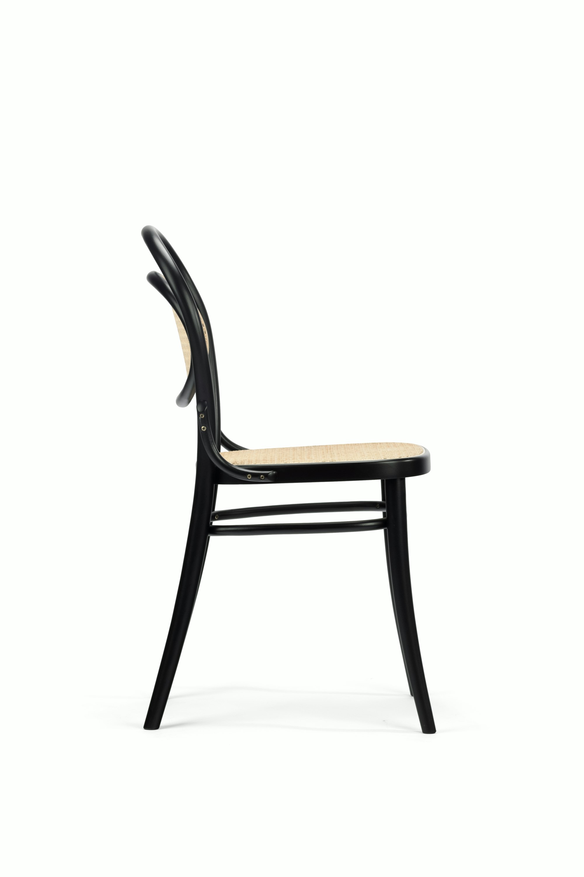 27 Side Chair - Black, Cane