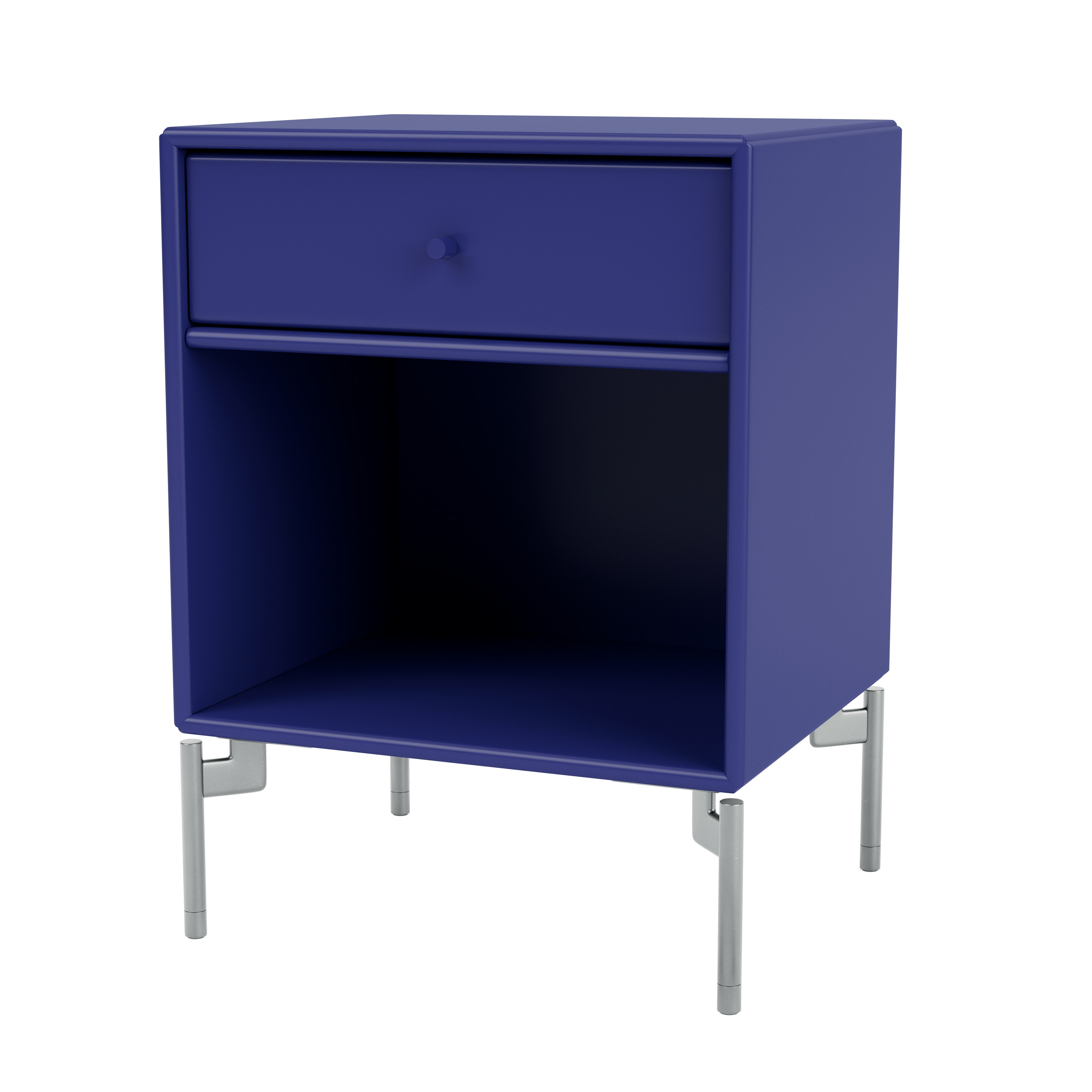 Dream Bedside Table - Monarch, Chrome Legs