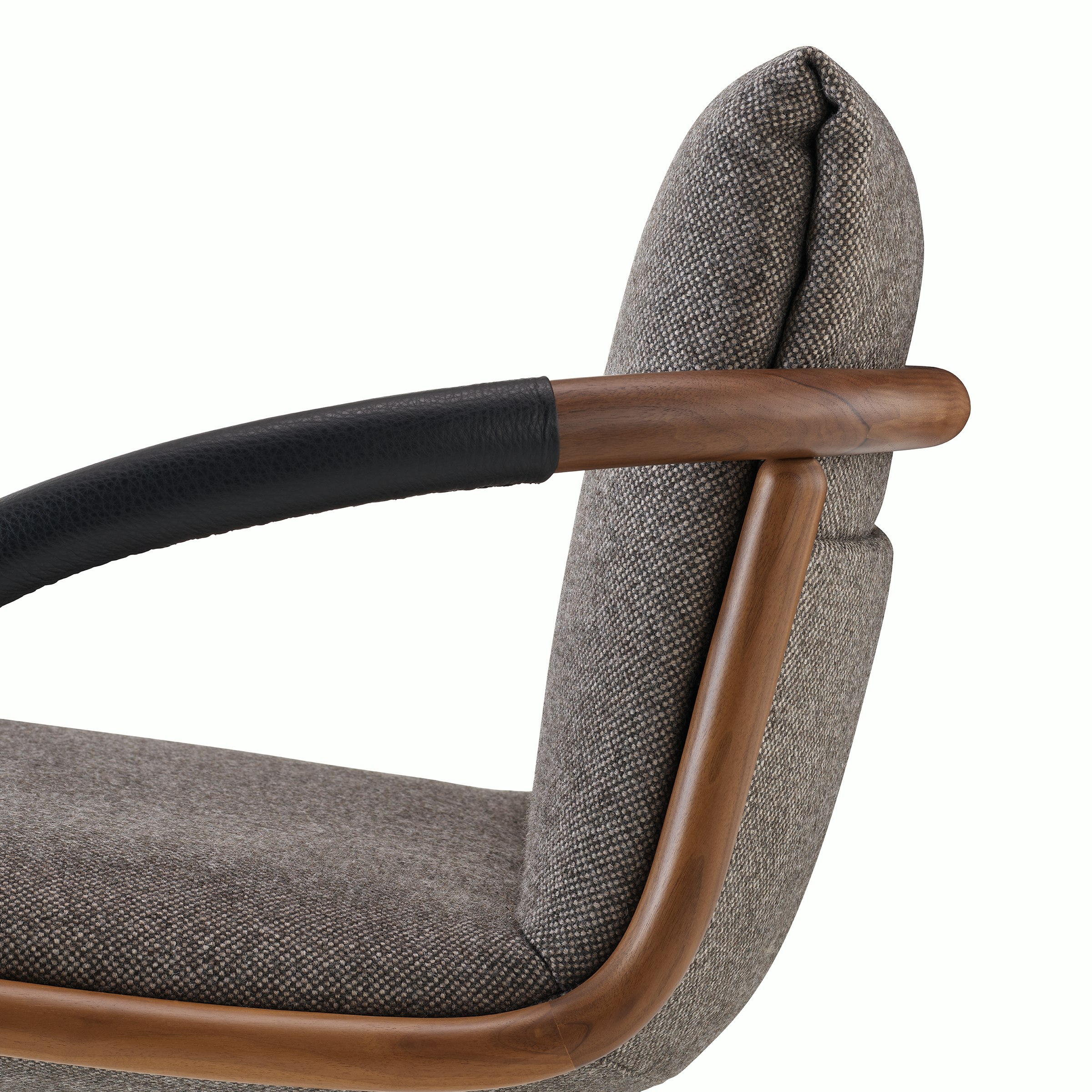 Full Loop Chair arm detail shot.