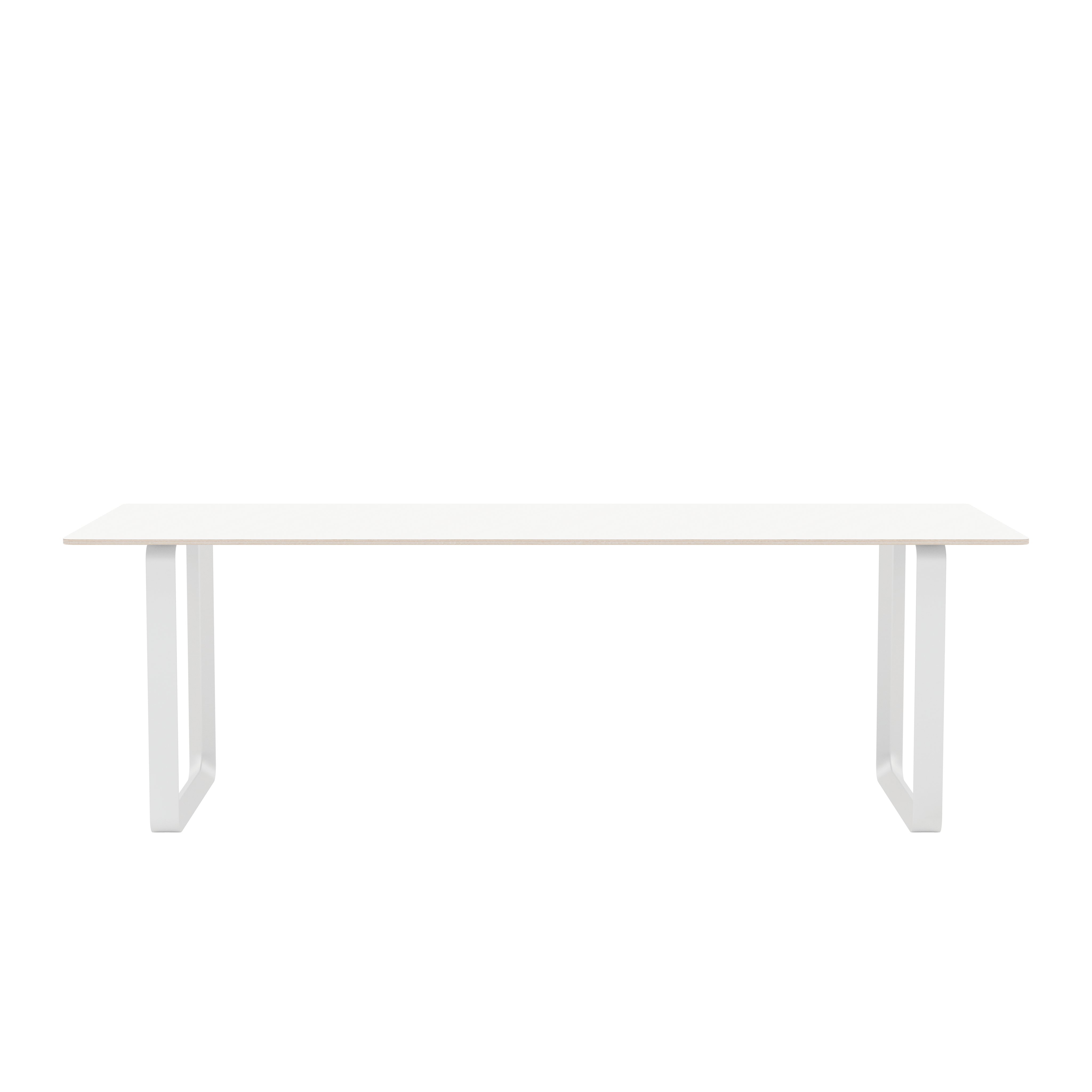 70/70 Table   ,  88-1/2W x 35-1/2D x 28-3/4H   ,  Laminate\FRAME: White\TOP: White