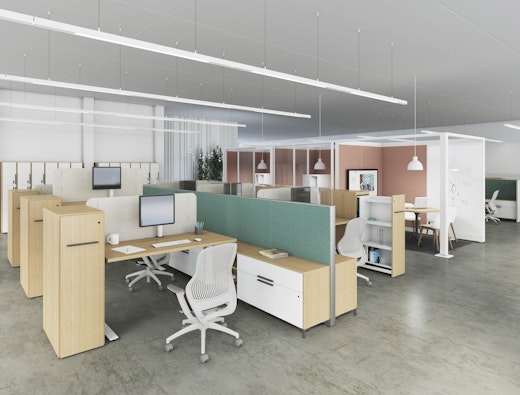 dividends Skyline rockwell unscripted creative wall anchor credenza raised foot slide out tower kstand locker height adjustable open office