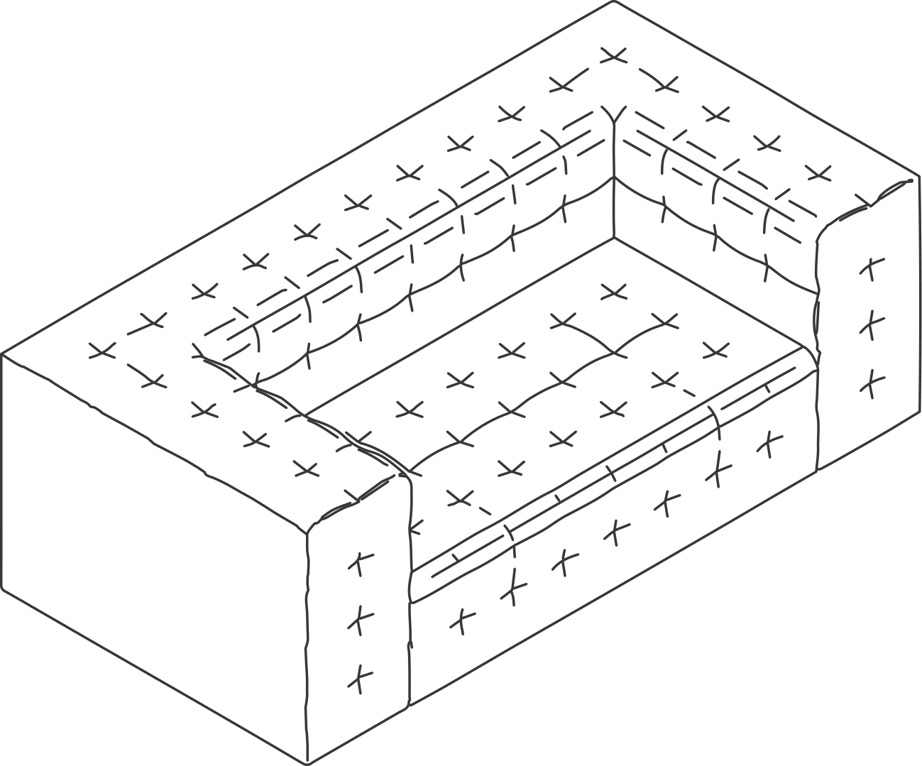 A line drawing - Rapport Sofa | Settee