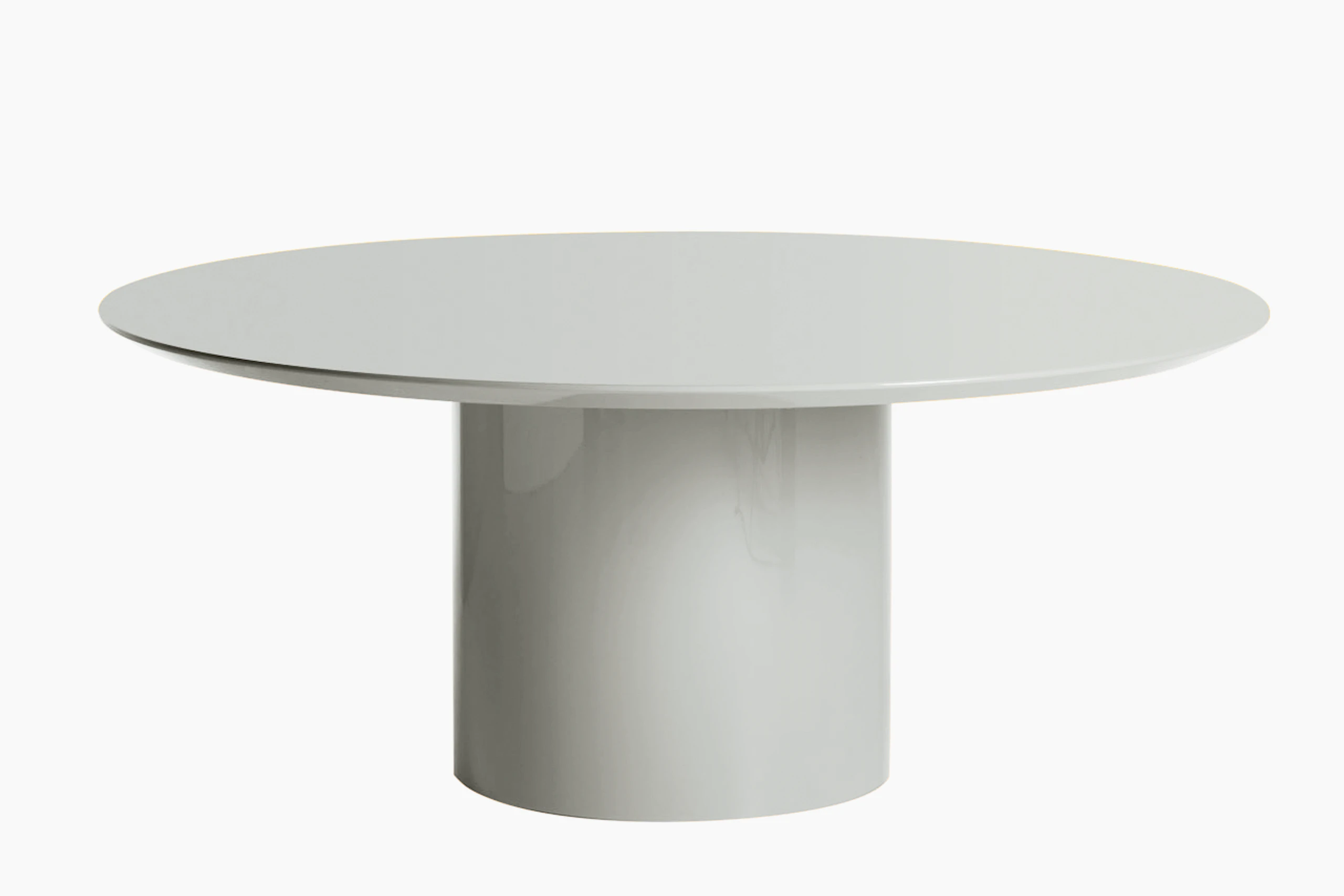 Myon Dining Table - Round, 70", Silk Grey"