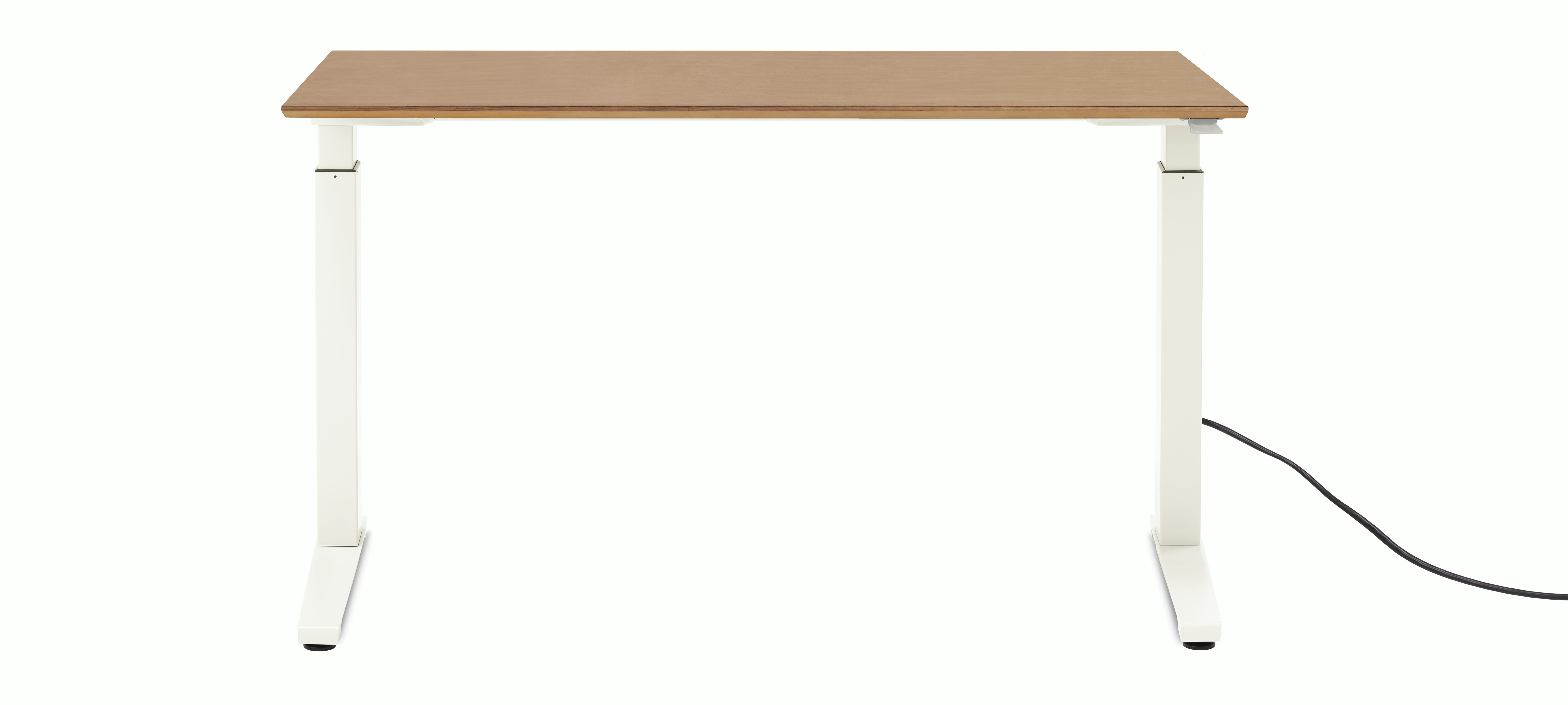 Renew Sit-To-Stand Desk - 23x52,  Veneer Walnut White,  Standard Power