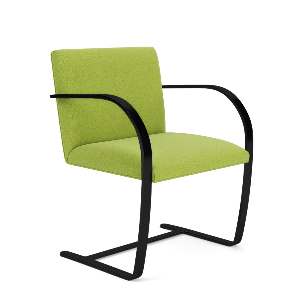 Brno Flat Bar Chair - Armchair,Without Armpads,Hourglass, Spring, Black