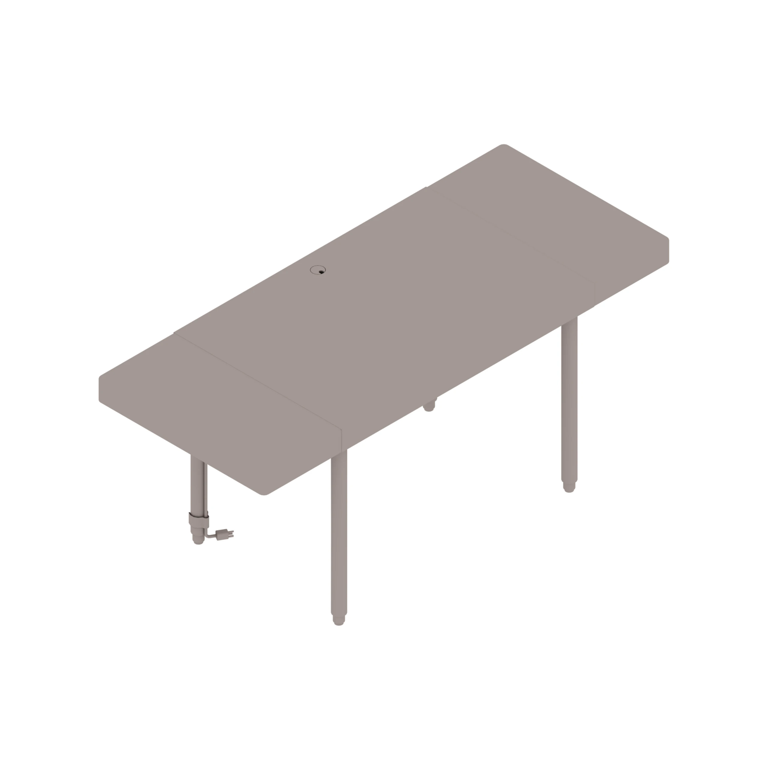 A generic rendering - New Canaan Leatherwrap Height-Adjustable Desk | 2 Drawerss