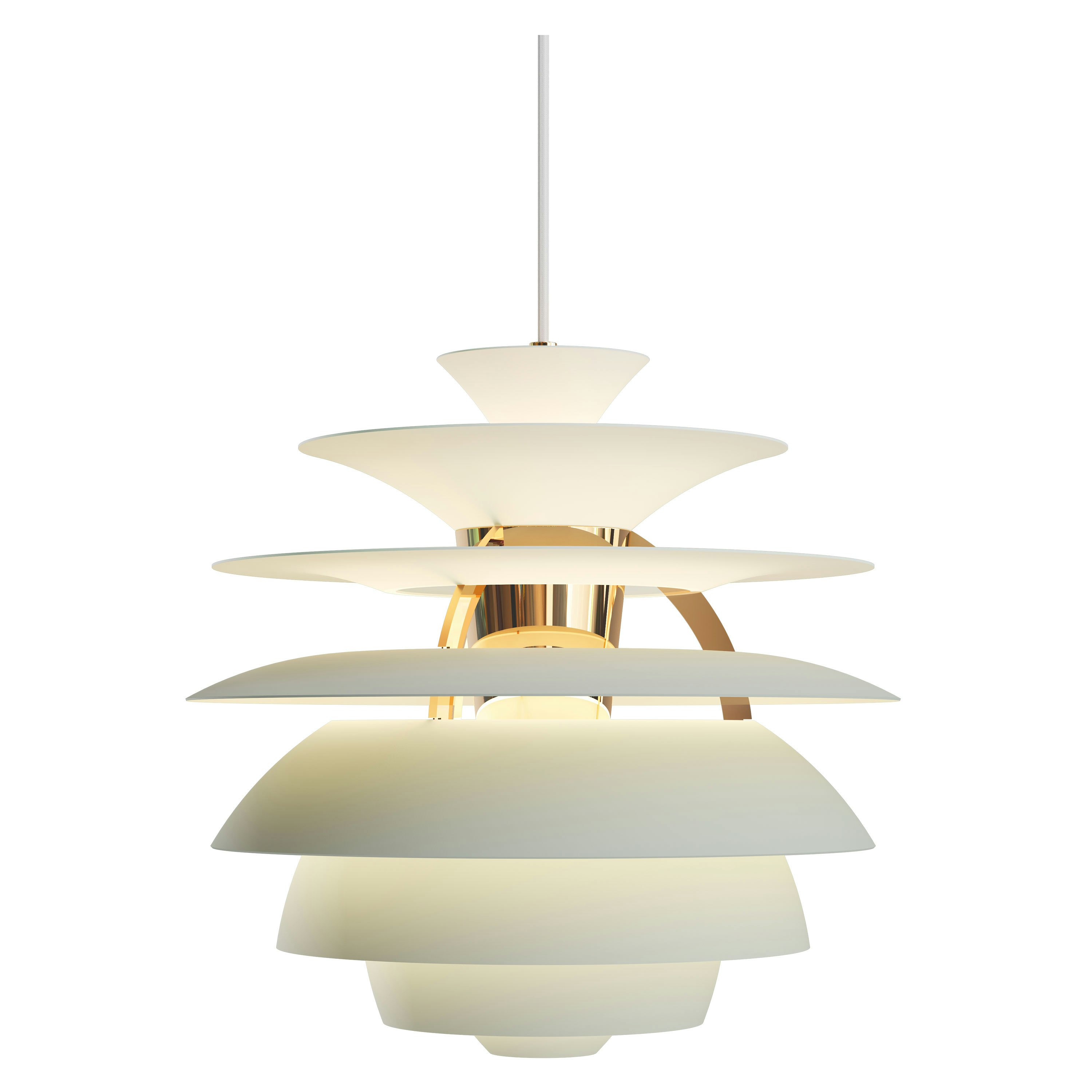 Snowball Pendant Lamp - Dusty Green / Brass