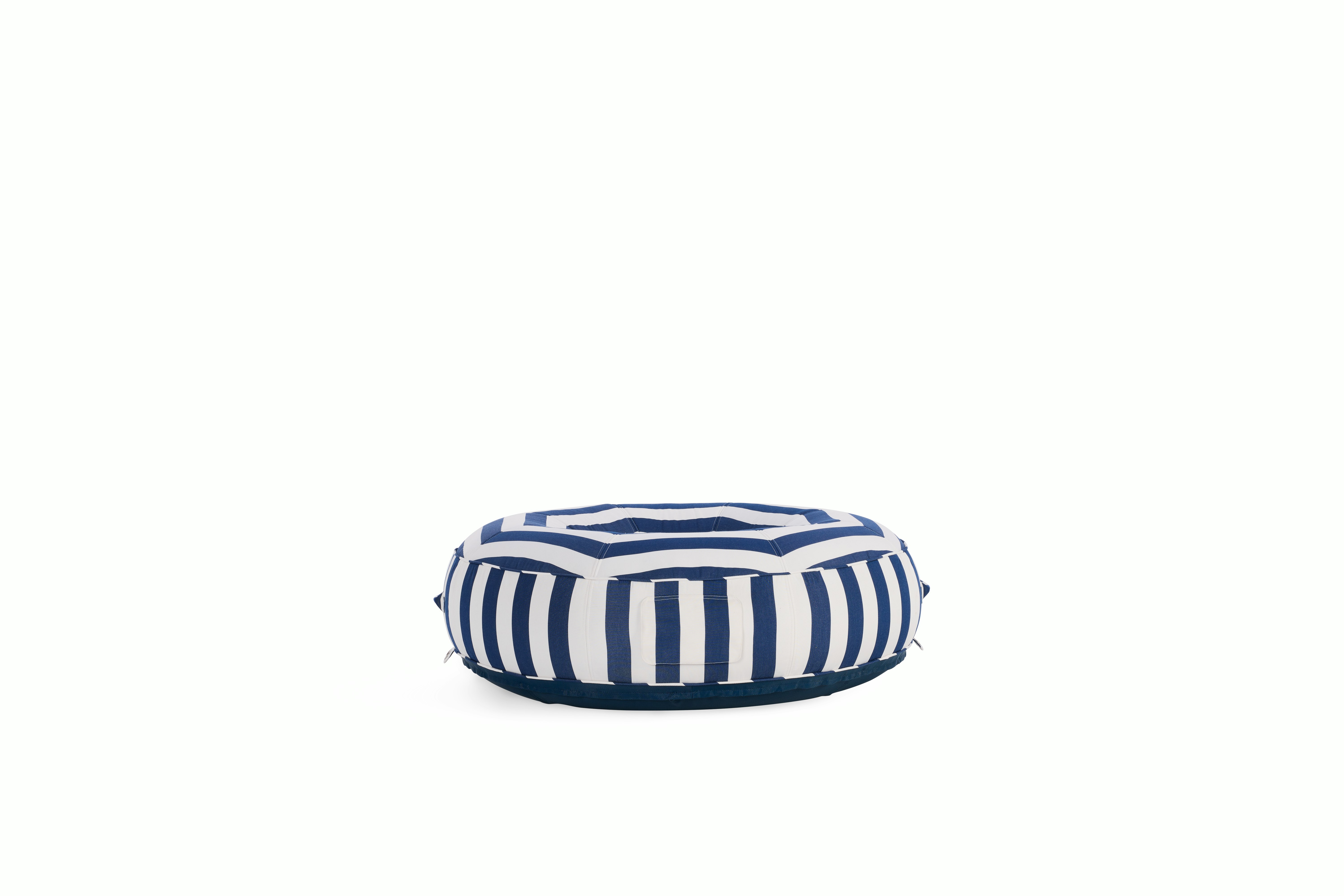 Ring Lilo Pool Float - blue/white stripe