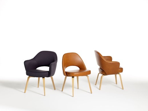 Saarinen Executive Armchair Armless Leg Type Wood