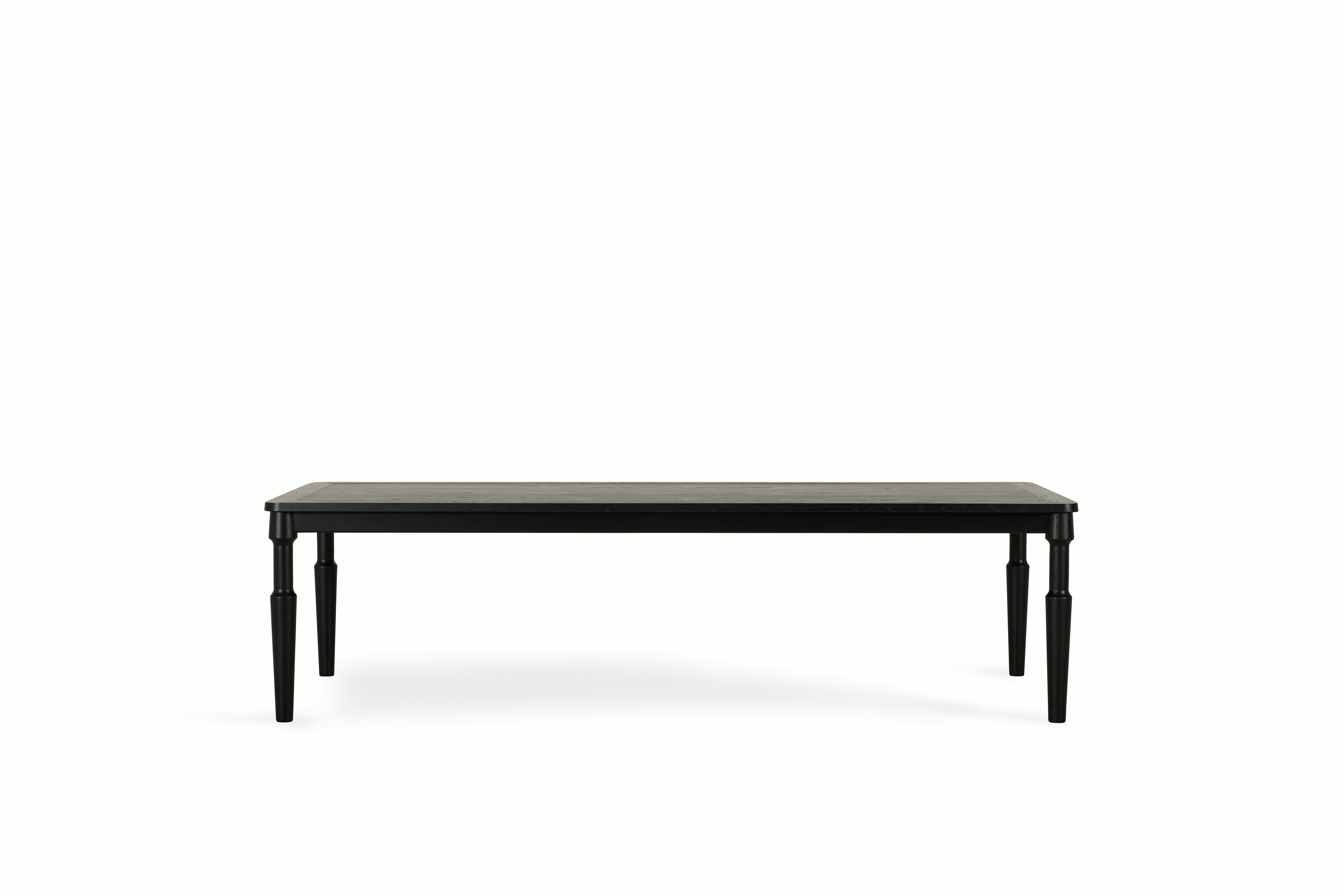 Danbury Dining Table - black-oak,  115 in