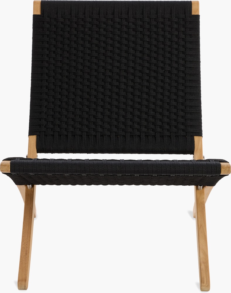 Cuba Outdoor Lounge Chair - black