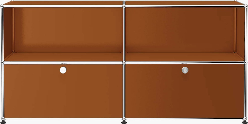 USM Haller Credenza - Closed Storage, Sahara