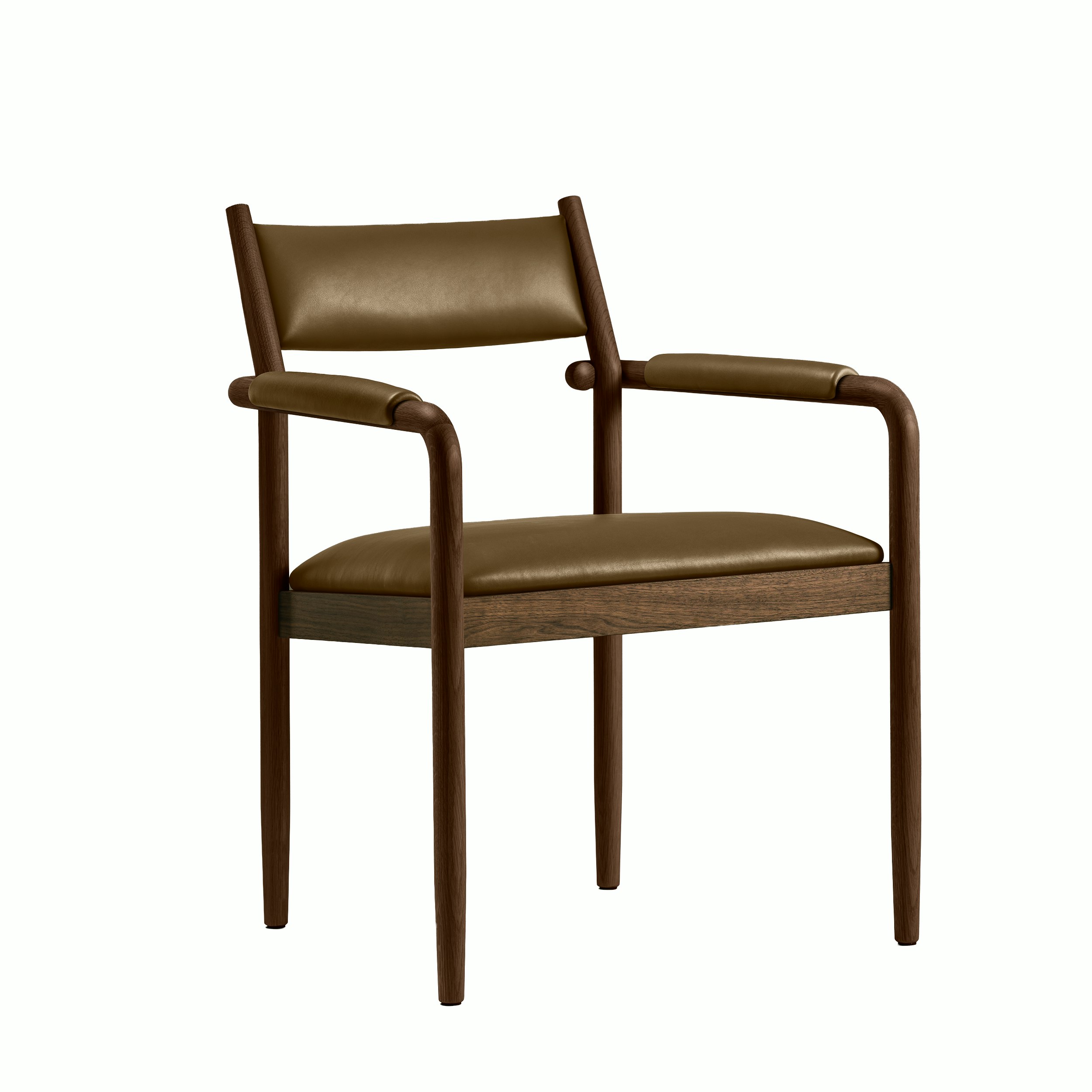 Lexington Armchair  in Walnut and Copenhagen Leather Amaliehaven