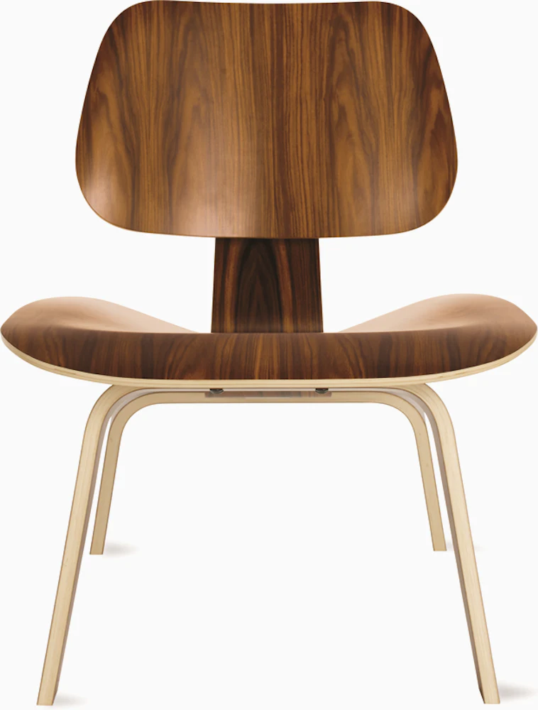 Eames Molded Plywood Lounge Chair Wood Base (LCW), Non Upholstered Eames Molded Plywood Lounge Chair Wood Base (LCW), Non Upholstered