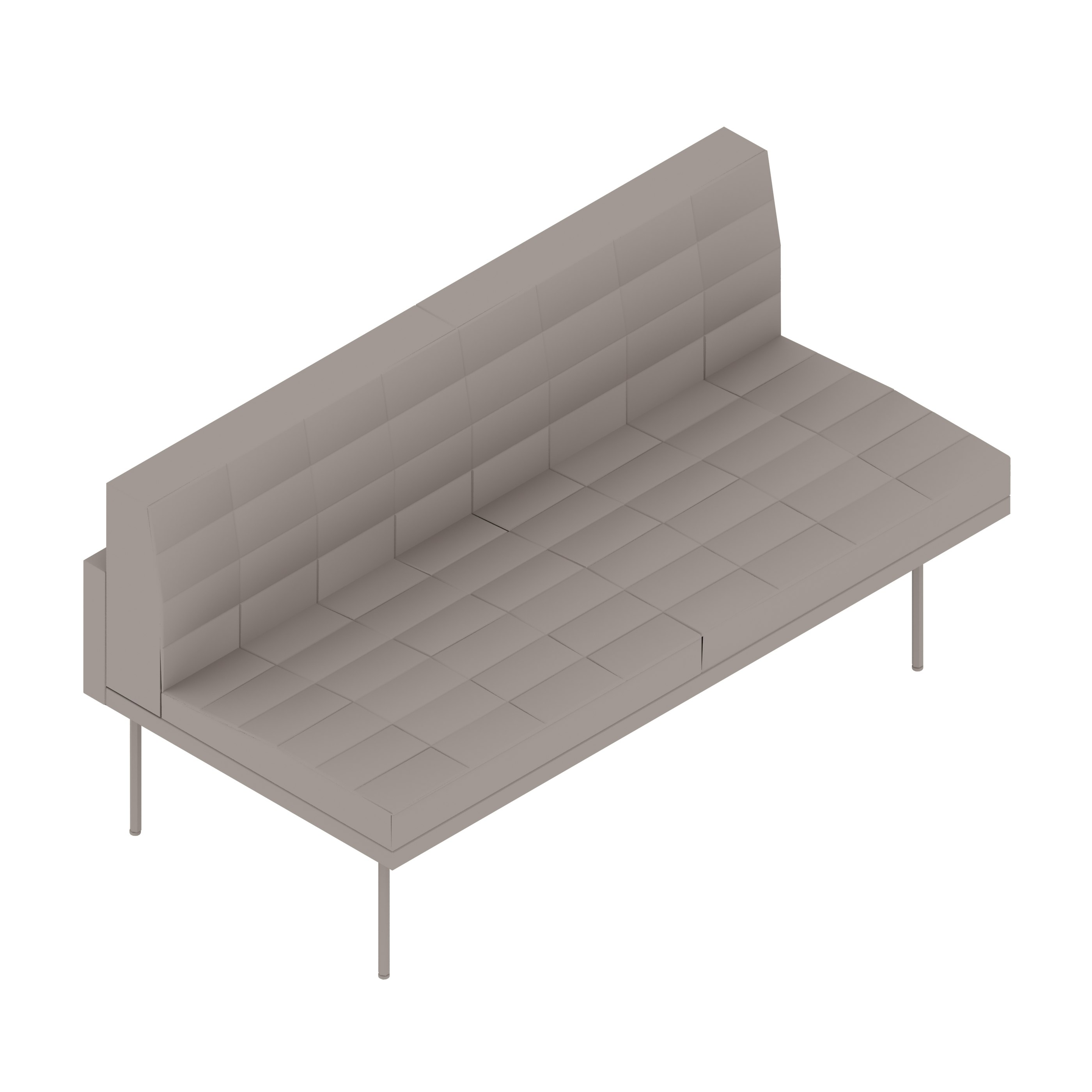A generic rendering - Tuxedo Component Settee | Armless