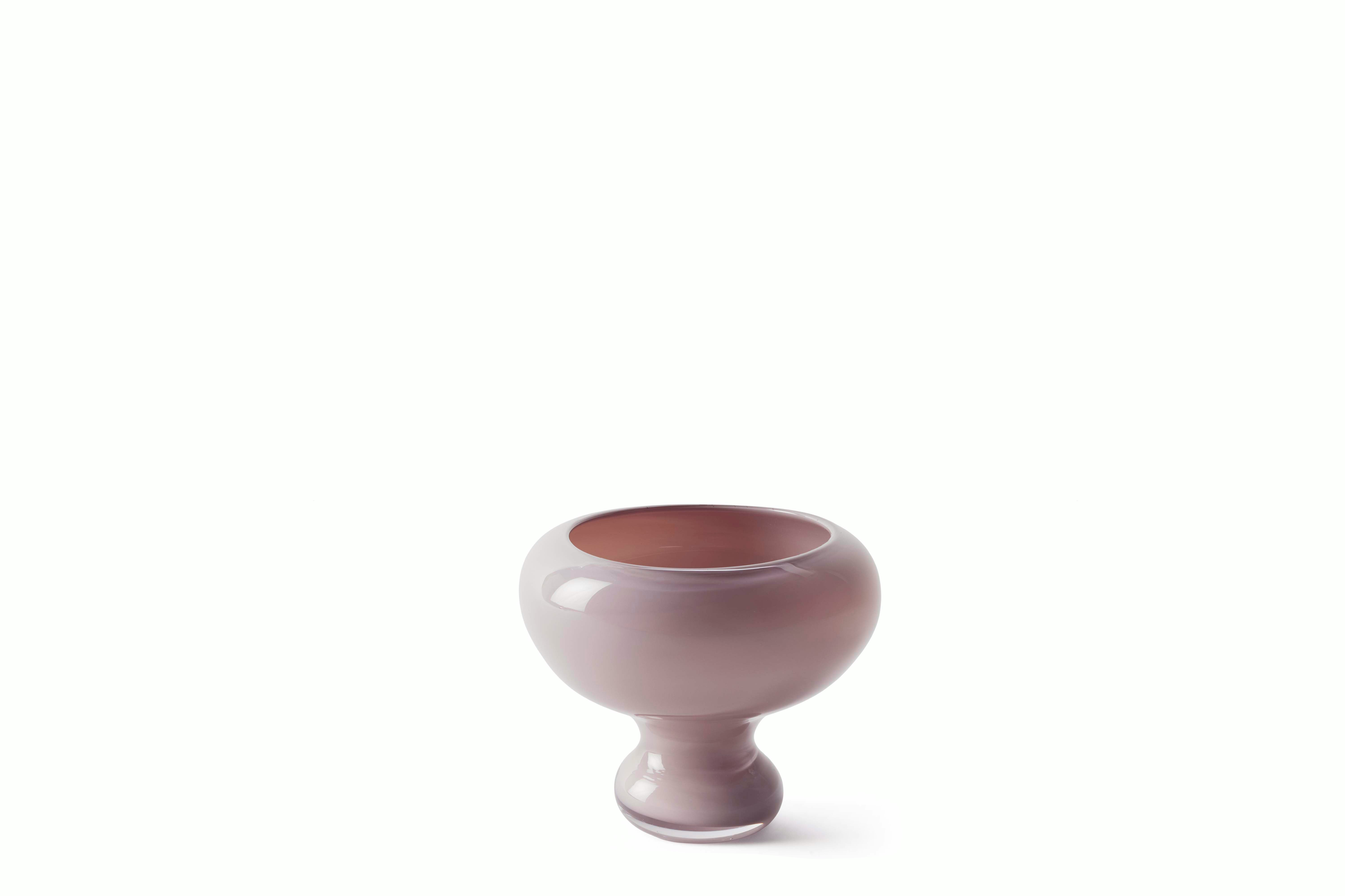 Mardahl Pedistal Vase - Small, Plum