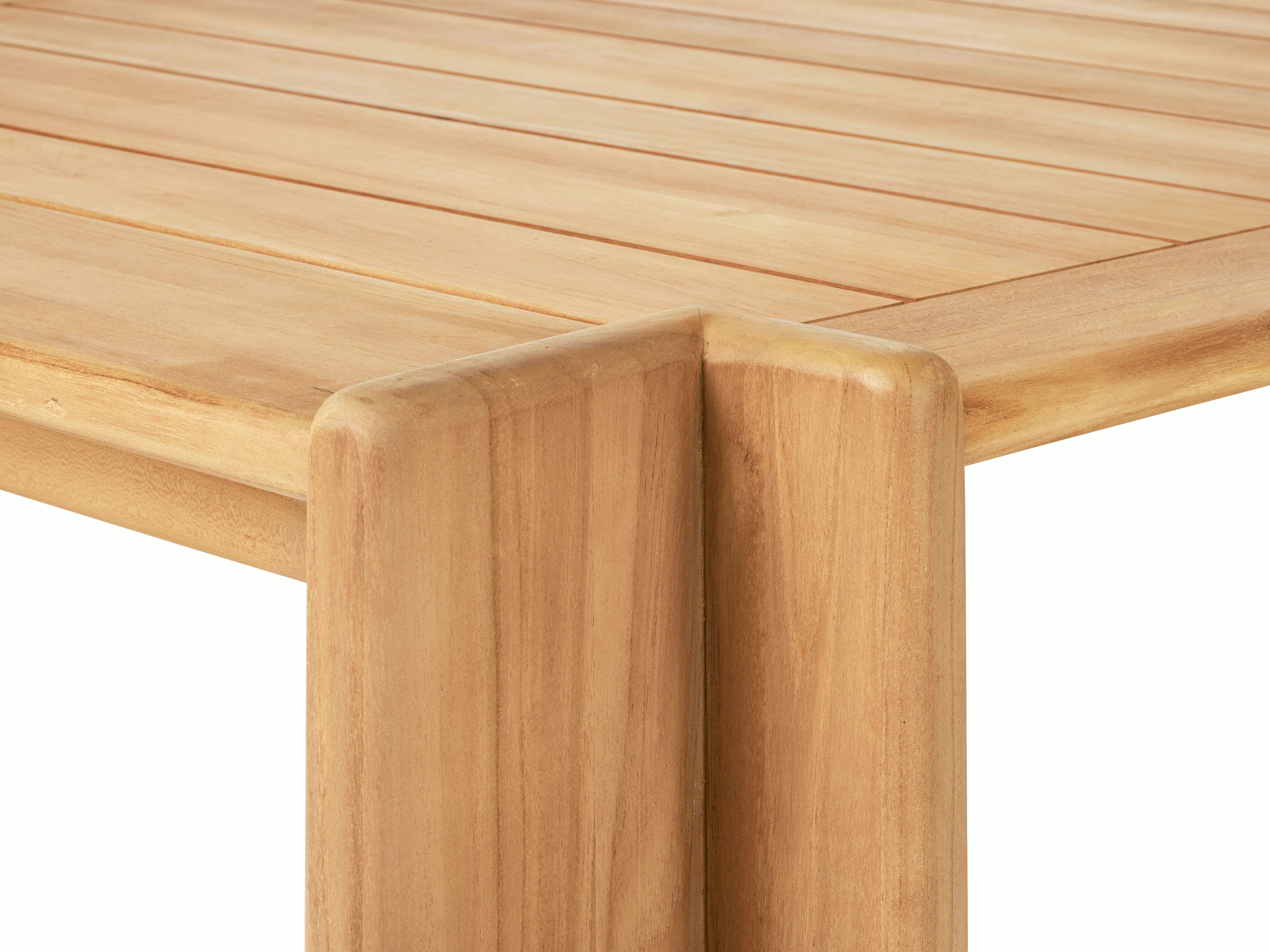 A detailed look at a Atmosfera Coffee Table in Natural Teak.
