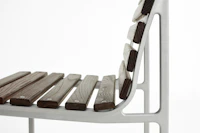 Traverse Side Chair - Heat Treated Ash, Lacquered Aluminum Frame