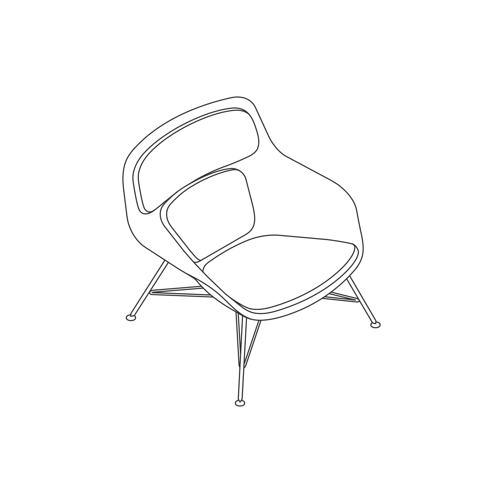 Low Back - Wire Base